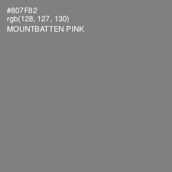 #807F82 - Mountbatten Pink Color Image